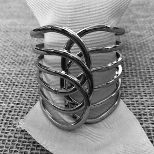 CACHE VINTAGE, Silver Hinge Bracelet, GORGEOUS! NWOT